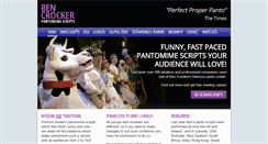 Desktop Screenshot of bencrockerpantomimes.com